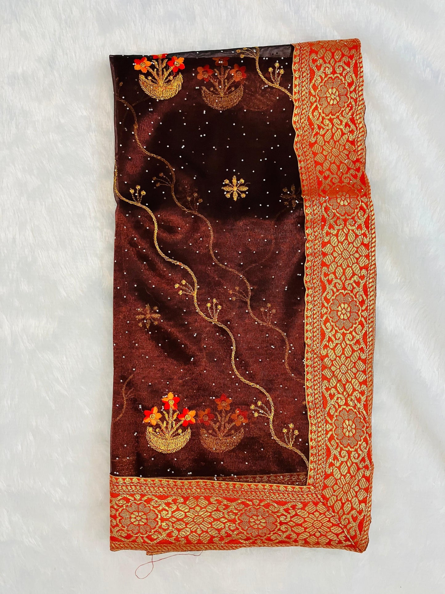 Organza silk (with border)