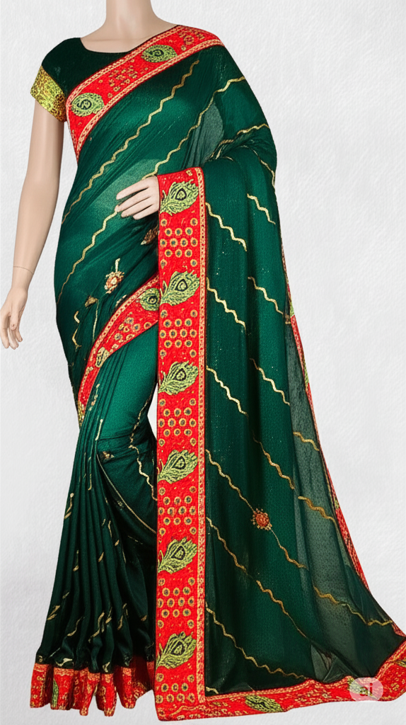 Organza silk (with border)