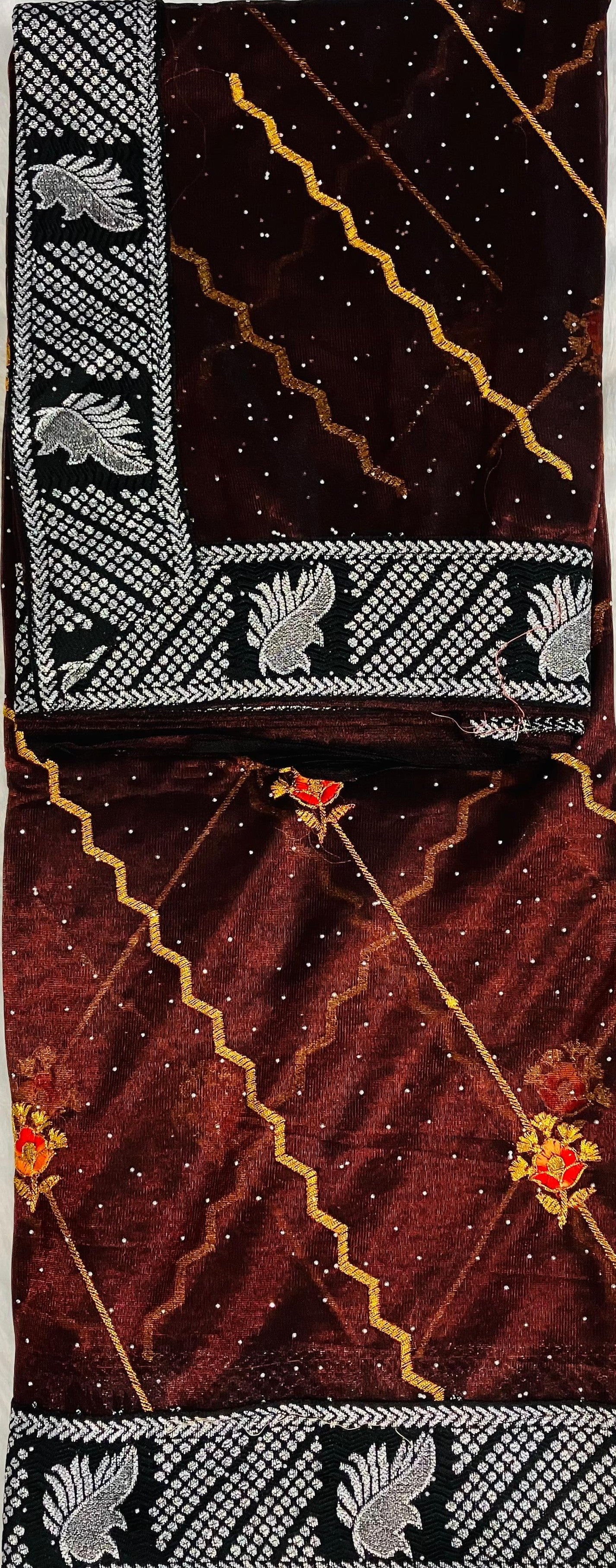 Organza silk (with border)