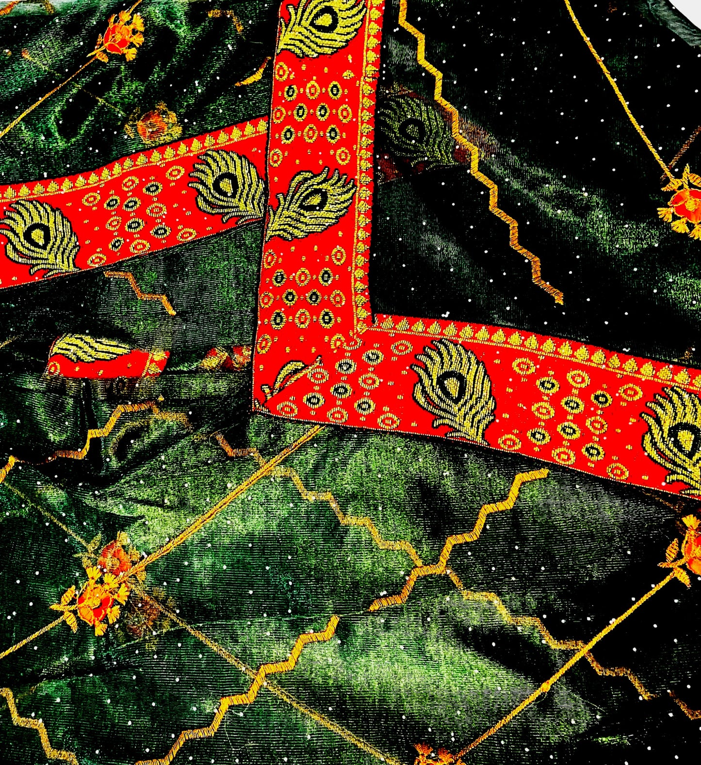 Organza silk (with border)