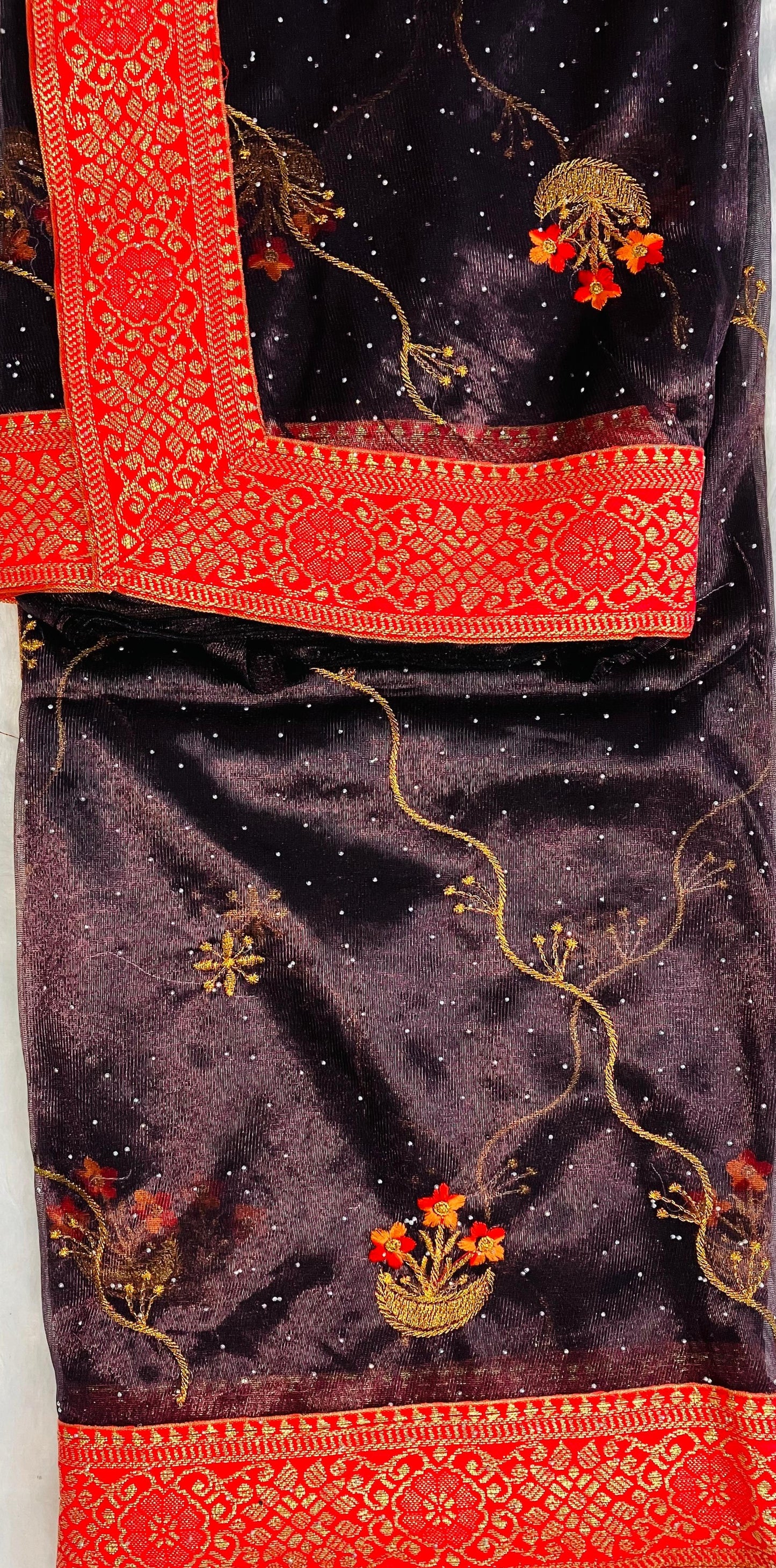 Organza silk (with border)