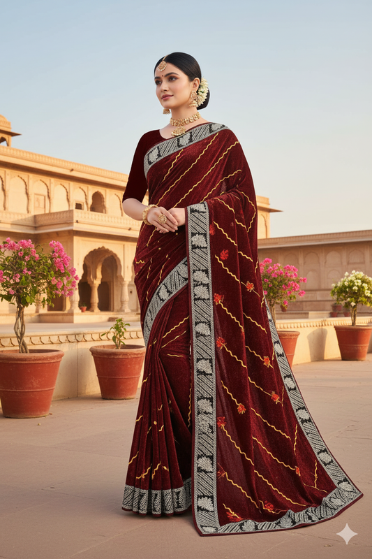 Organza silk (with border)