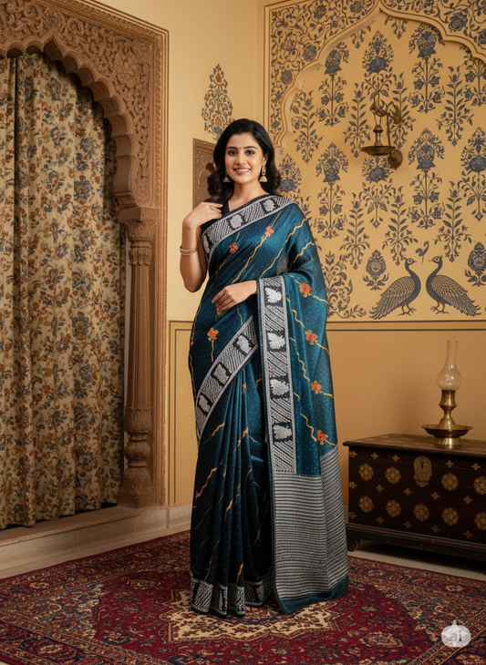 Organza silk (with border)
